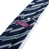 Imperial Blue Striped Wide Silk Tie 10cm